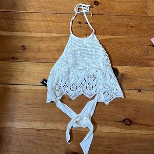 Lace halter top express